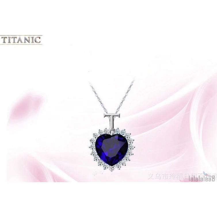 ☆➔❤Mặt dây chuyền vòng cổ chuỗi pha lê Ocean Sapphire