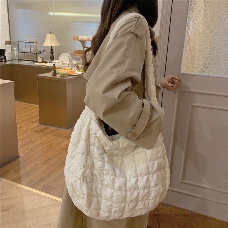 Túi phao dù đeo vai hoặc đeo chéo, form basic đi làm, đi chơi hottrend phong cách Hàn Quốc trendy