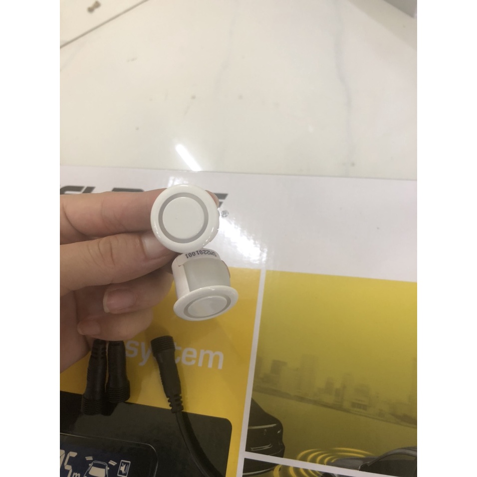 Mắt cảm biến cảnh báo va chạm trước/ sau cho xe ô tô, xe hơi V6/V8 Steelmate màu đen, màu trắng