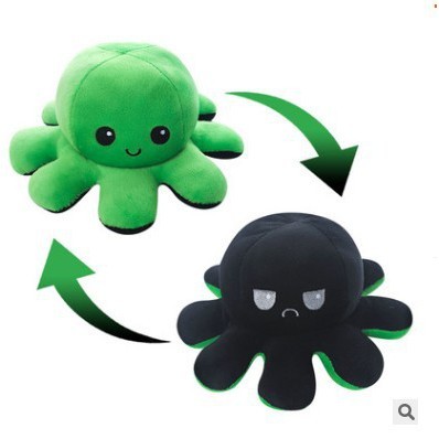 Bạch Tuộc Cảm Xúc Bằng Vải Lông 2 Mặt Cảm Xúc Có Thể Đảo Ngược Tâm Trạng