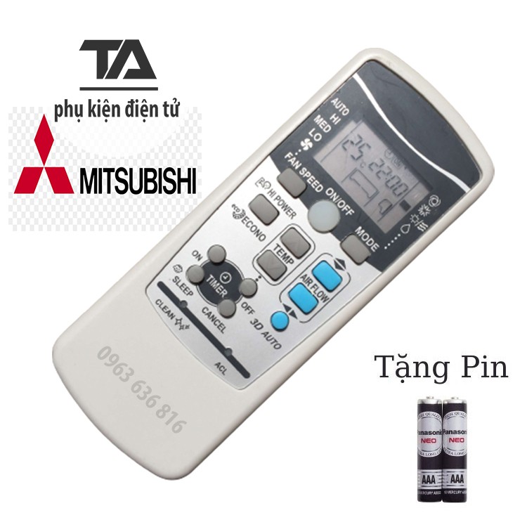 [FREESHIP 50K] REMOTE MÁY LẠNH MITSUBISHI HEAVY RKX502A001 3D AUTO - Điều khiển điều hòa MITSUBISHI HEAVY