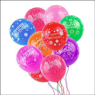 Bong bóng in chữ happy birthday siêu đẹp