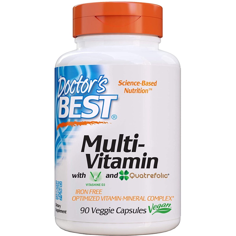 Doctor's Best, Multi-Vitamin với Vitashine D3 and Quatrefolic - Vitamin tổng hợp dành cho phụ nữ và nam giới 90 viên