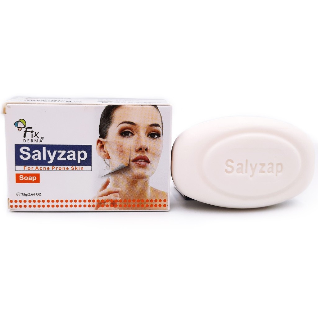 Xà phòng giảm mụn mờ thâm nám Fixderma Salyzap Soap ( 30g - 75g )