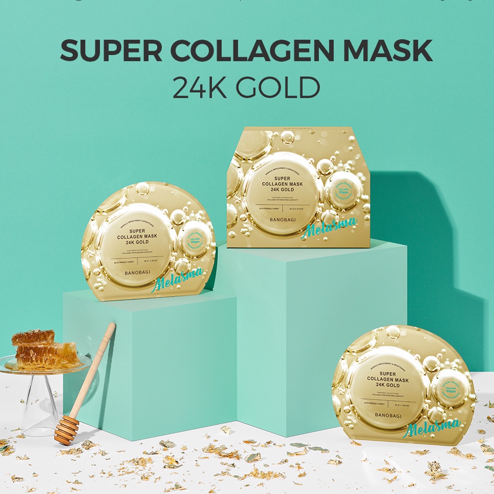 Mặt nạ dưỡng da Banobagi 24K Gold Melasma giảm nám, chống lão hóa da Hàn Quốc