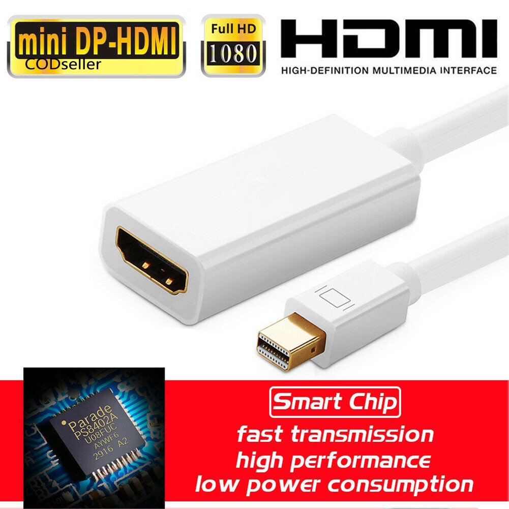 Dây Cáp Chuyển Đổi Đầu Dp Sang Hdmi Cho Imac Macbook Pro Air