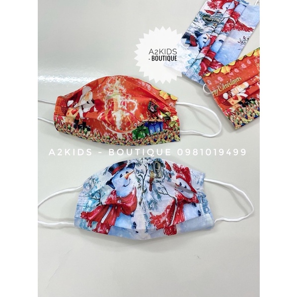 [Phiên Bản Giới Hạn - NOEL] Khẩu Trang Cao Cấp 4 Lớp Họa Tiết Giáng Sinh FASHION GARCOTEX MASK ISO 9001