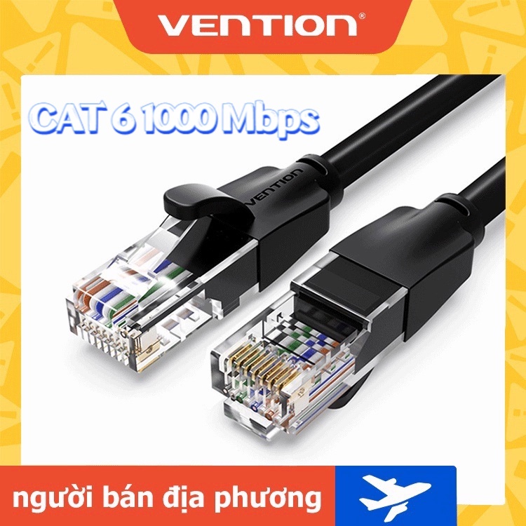 Vention Cáp Ethernet tốc độ cao chuẩn RJ45 UTP mạng Vention CAT6  cho bộ định tuyến PC/laptop