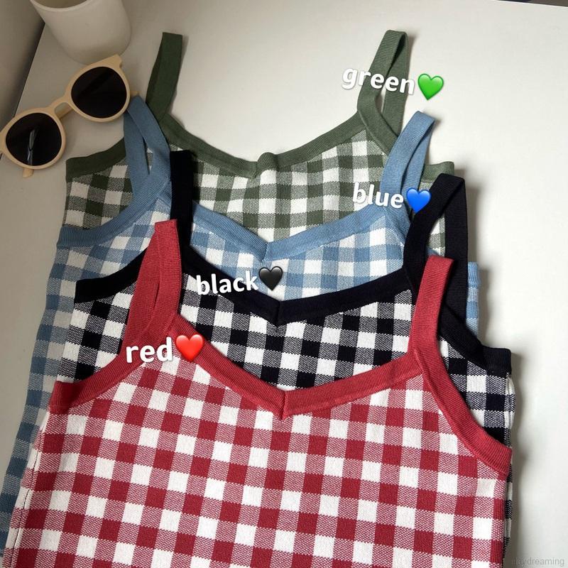 Áo Tank Top Dệt Kim Sát Nách Thời Trang Mùa Hè Cho Nữ
