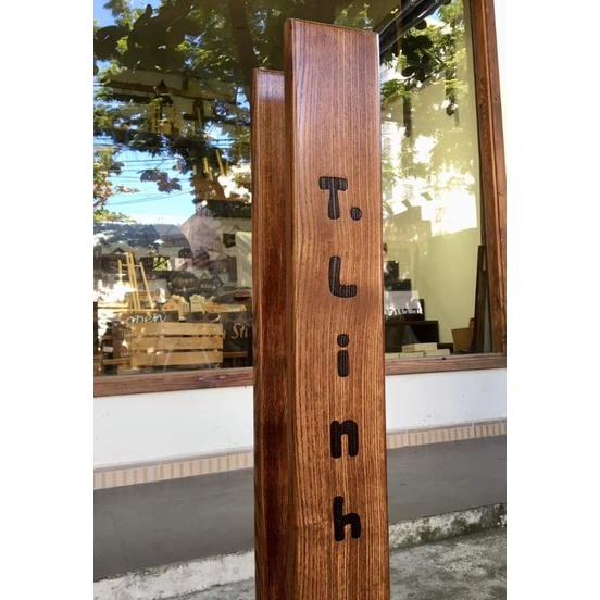 HCM | Tay nắm gỗ cho các loại cửa kính, khắc nội dung theo yêu cầu  LUXI DECOR HCM
