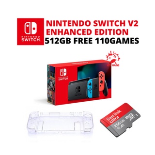Máy Chơi Game Nintendo Switch H.a.c.k Full Game - Kèm Thẻ Nhớ