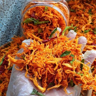 Khô Gà Lá Chanh Đóng Lon pet 300gr