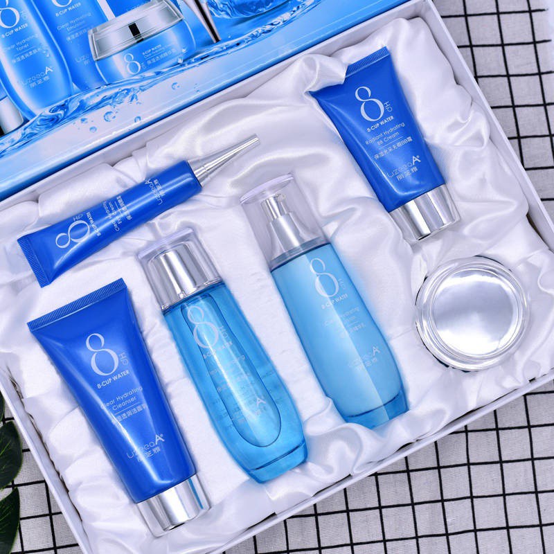 (Hàng Mới Về) Bộ 6 Sản Phẩm Chăm Sóc Da Chứa Hyaluronic Acid Dưỡng Ẩm Làm Trắng Kiểm Soát Dầu 8 Cốc | BigBuy360 - bigbuy360.vn