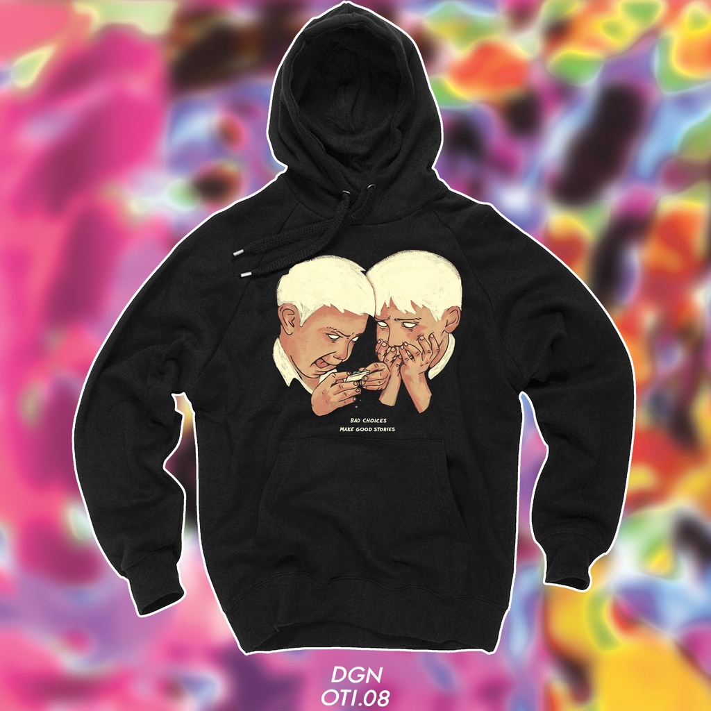 HOODIE MÀU ĐEN THIẾT KẾ ĐẸP OTI.08