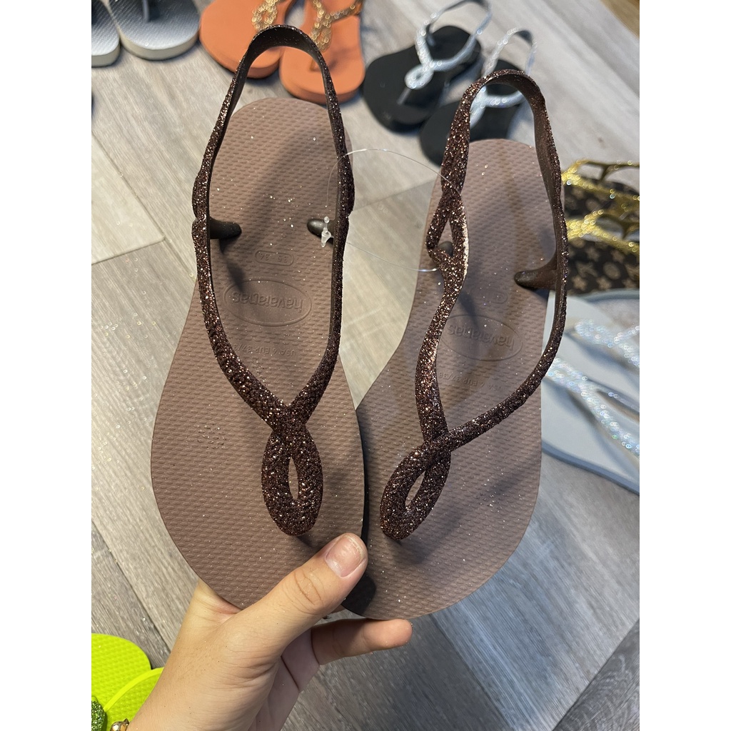 Dép nữ Xăng đan Havaianas nhủ kim tuyến