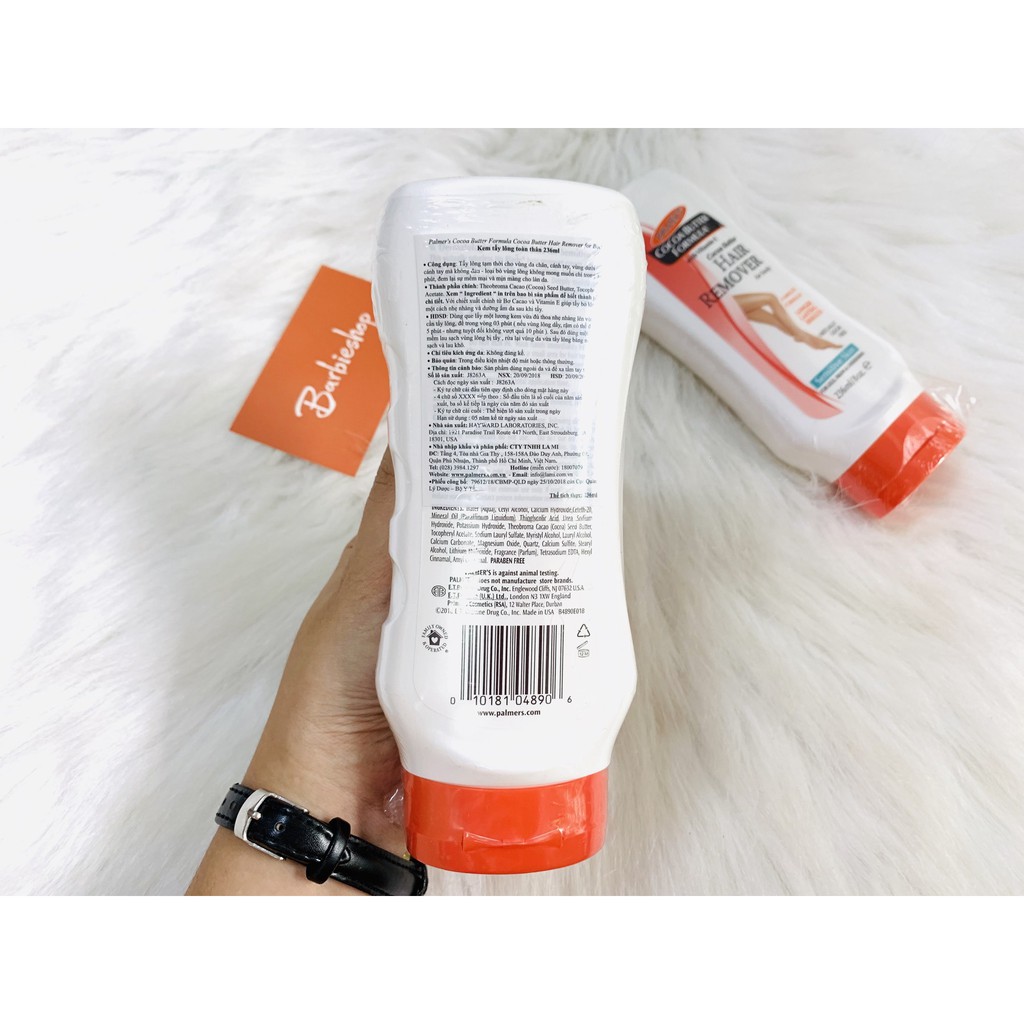 KEM TẨY LÔNG TOÀN THÂN CHO DA NHẠY CẢM PALMER’S COCOA BUTTER 236ML CHÍNH HÃNG - 6023