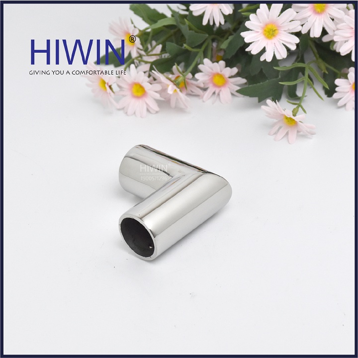 Chuyển góc 90 độ phòng tắm kính chất liệu inox 304 mặt gương dùng cho ống phi 25 HIWIN SB-613