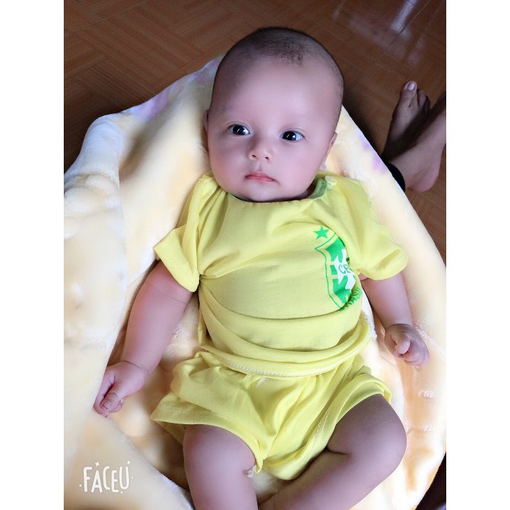 Set 5 bộ thể thao cộc tay cotton 2 chiều từ 3-14kg