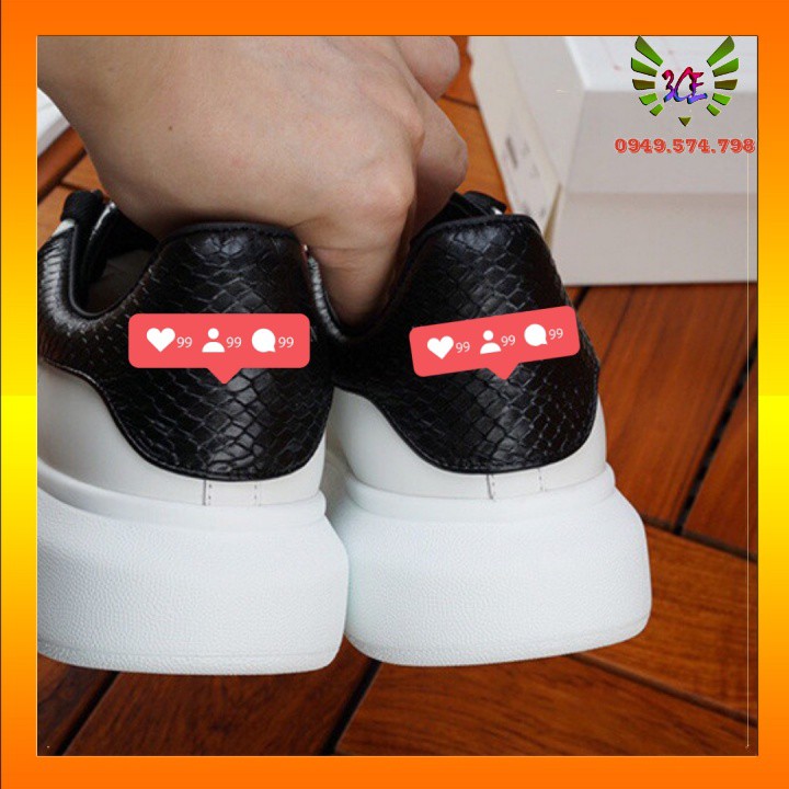 Giày sneaker trắng dây đen đế bằng vân cá sấu giày trắng dây đen siêu hot ( Hỗ Trợ Đổi Trả) | BigBuy360 - bigbuy360.vn