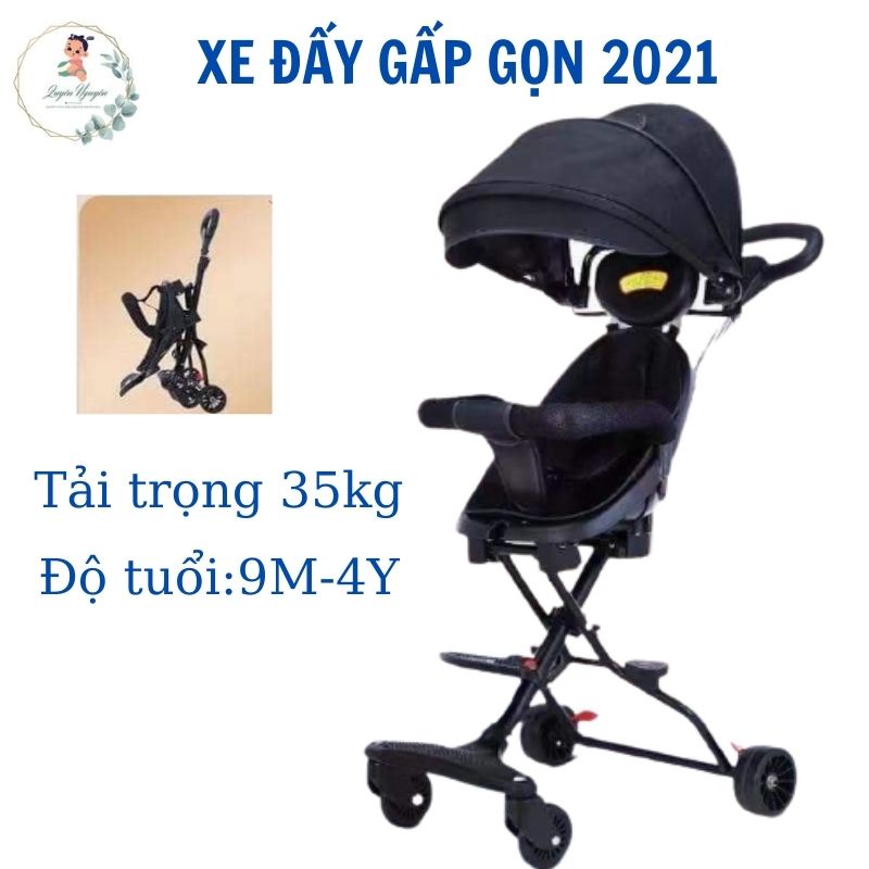 Xe đẩy gấp gọn, xe đẩy cho bé 2021 độ tuổi từ 9-4 tuổi