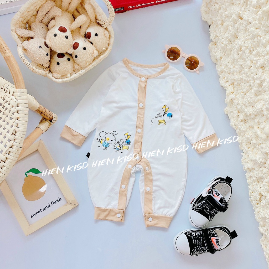 Body dài thun lạnh peptit Minky mom cho bé (3-10kg)
