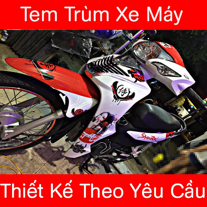 Tem Trùm Wave Đỏ Trắng Samurai