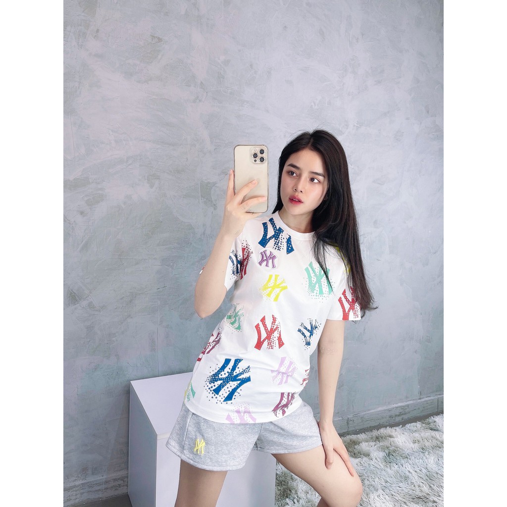 (HÀNG XUẤT XỊN) Áo thun họa tiết 1834 N//Y LOGO MULTICO TEE Made in V/N full tag code Size XS S M L