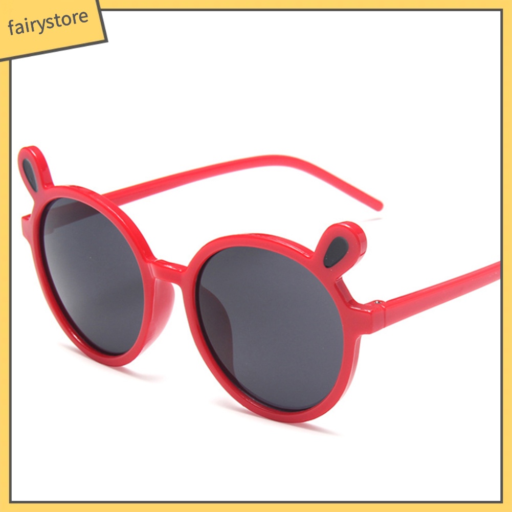 Kính Mát Gọng Tai Gấu Đáng Yêu Cho Bé Gái