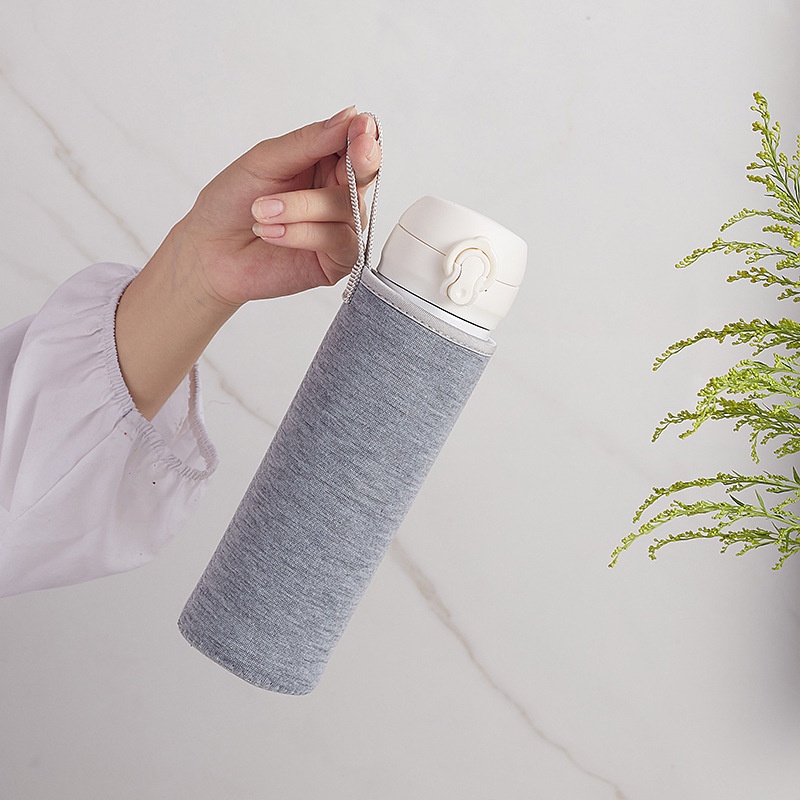 Túi đựng bình giữ nhiệt 500ml chống va đập, vải dày cách nhiệt, quai xách chắc chắn