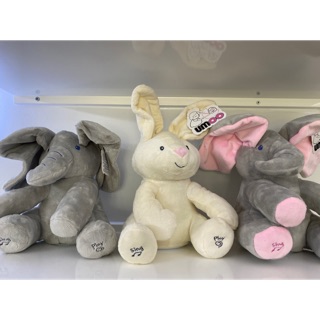 Voi phát nhạc UMOO - Thỏ ú òa đồ chơi an toàn chính hãng cho bé - SEED BABY