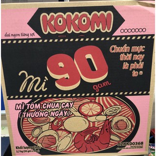 Thùng mì Kokomi 90g (30gói/thùng)