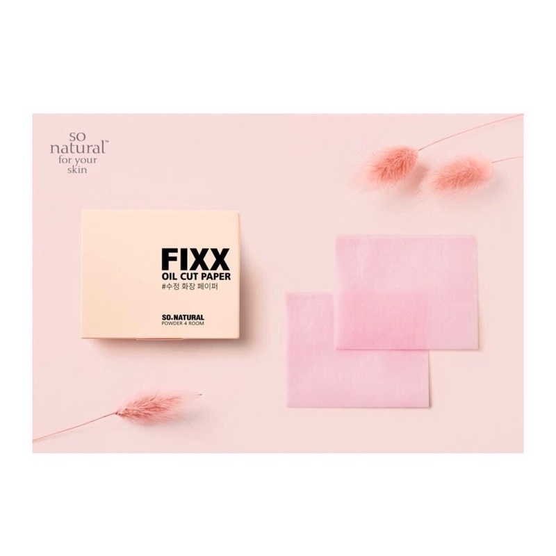 Giấy thấm dầu da mặt So'natural 70 tờ, hút nhờn trên da mặt và không làm bong lớp trang điểm.