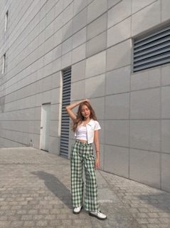 Quần Suông Kẻ Caro Full Size M/L/XL