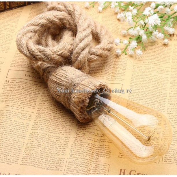 Dây thừng 10mm, dài 5m, dây thừng trang trí, dây đay, làm đồ handmade, decor, sỉ dây thừng