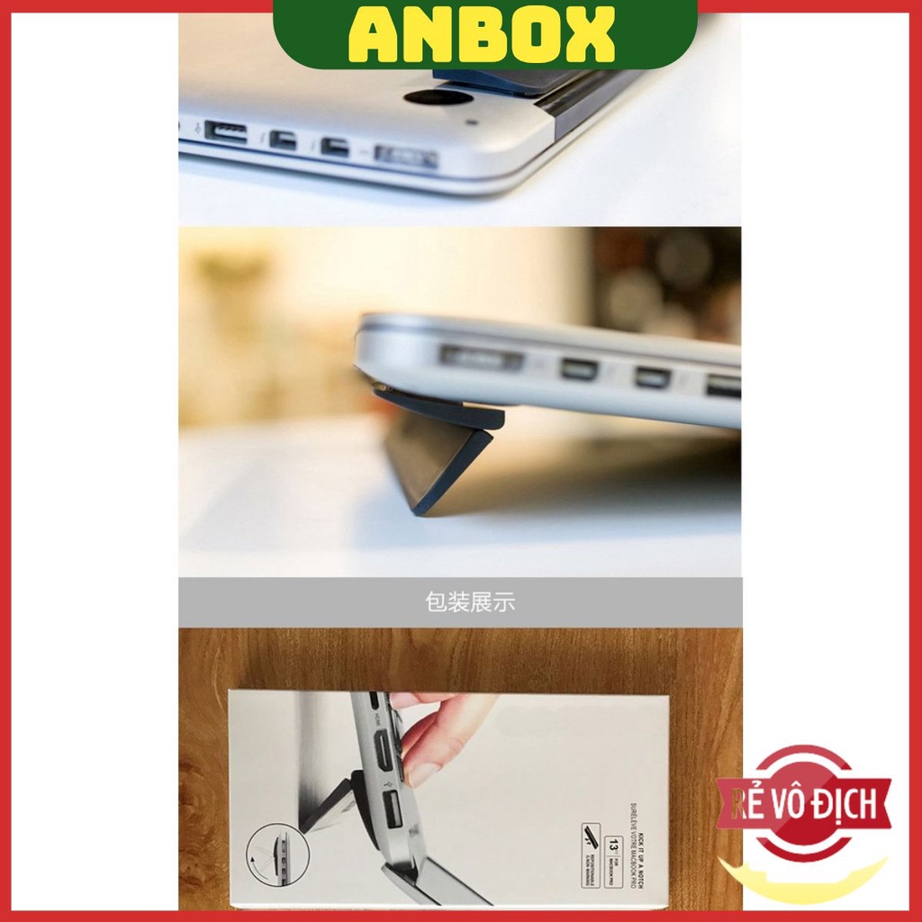 ❤️ KickFlip Đế Tản Nhiệt Laptop, Macbook ❤️ Siêu Mỏng Dạng Dán & Gập Dưới Lưng Máy