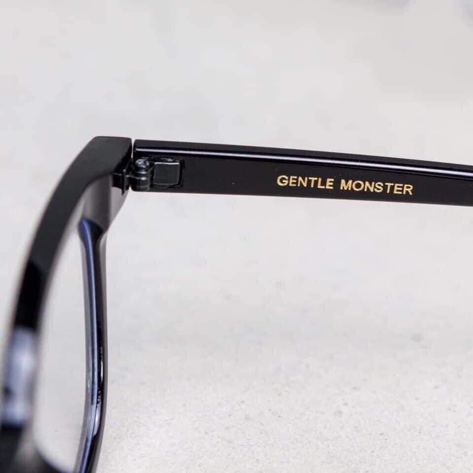 Kính cận nam nữ thời trang cao cấp chữ V, mắt kính không độ chống ánh sáng xanh phong cách Hàn Quốc LUMINA 046