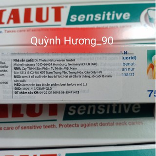 Kem đánh răng LACALUT sensitive XANH 75G