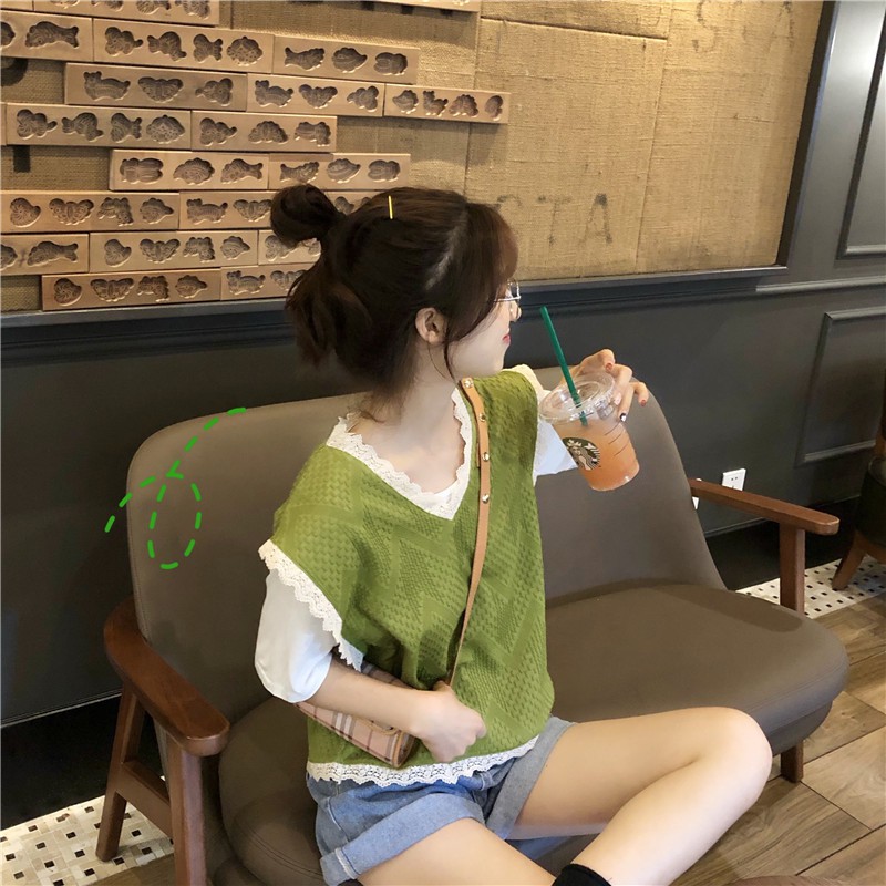 Áo Nữ Không Tay Thời Trang Hàn Quốc Xinh Xắn | BigBuy360 - bigbuy360.vn