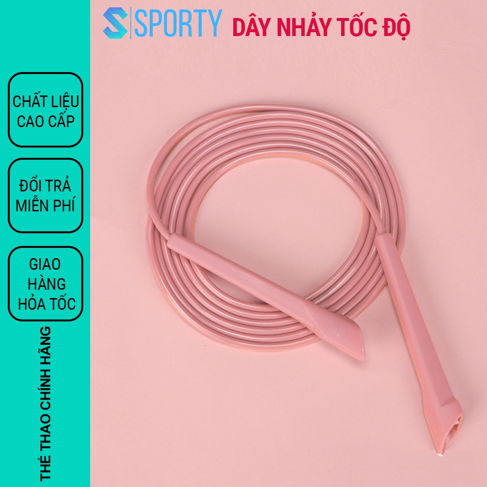 Dây nhảy tốc độ SPORTY dây chống dối hỗ trợ giảm cân Chất liệu PVC cao cấp giành cho trẻ em và người lớn TS41