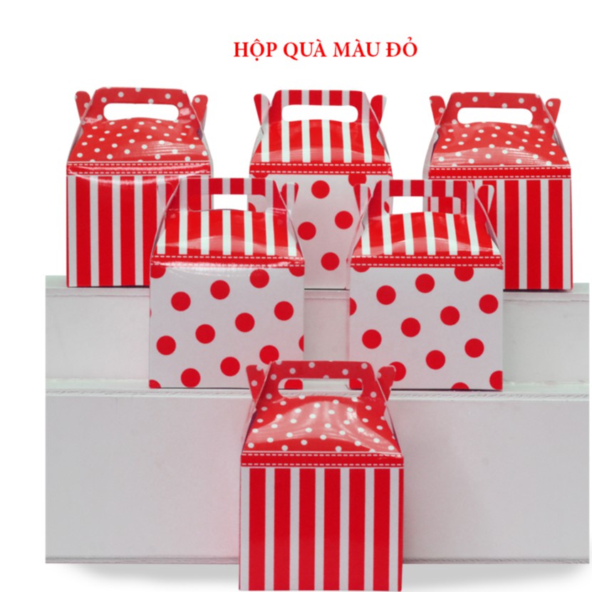 Hộp quà sinh nhật nhiều màu SET 6 cái