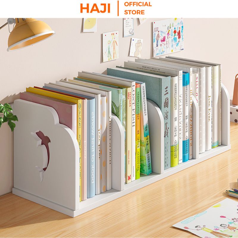 Kệ sách để bàn phân ngăn giúp lưu trữ vật dụng khoa học thương hiệu HAJI D410