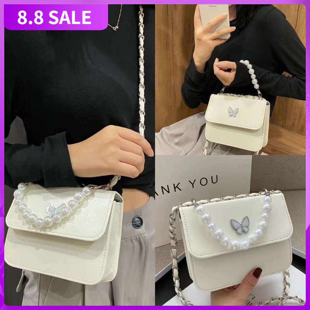 Túi xách tay đeo chéo họa tiết bươm bướm thời trang dành cho nữ