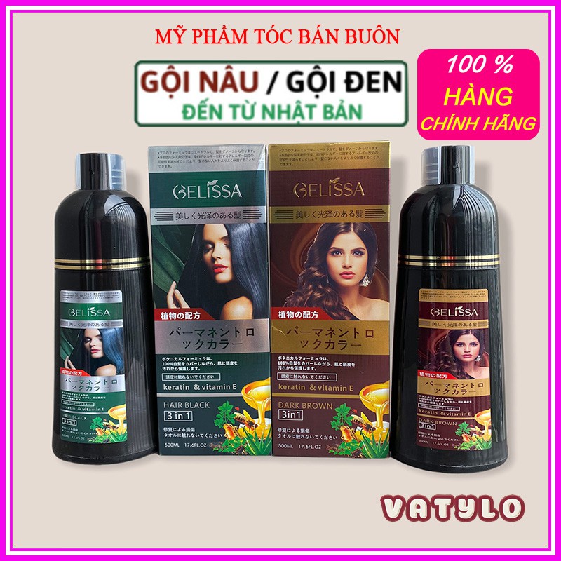 [GỘI LÀ ĐEN ] Dầu Gội Phủ Bạc Thảo Dược Đen Chính Hãng Nhật Bản CT75