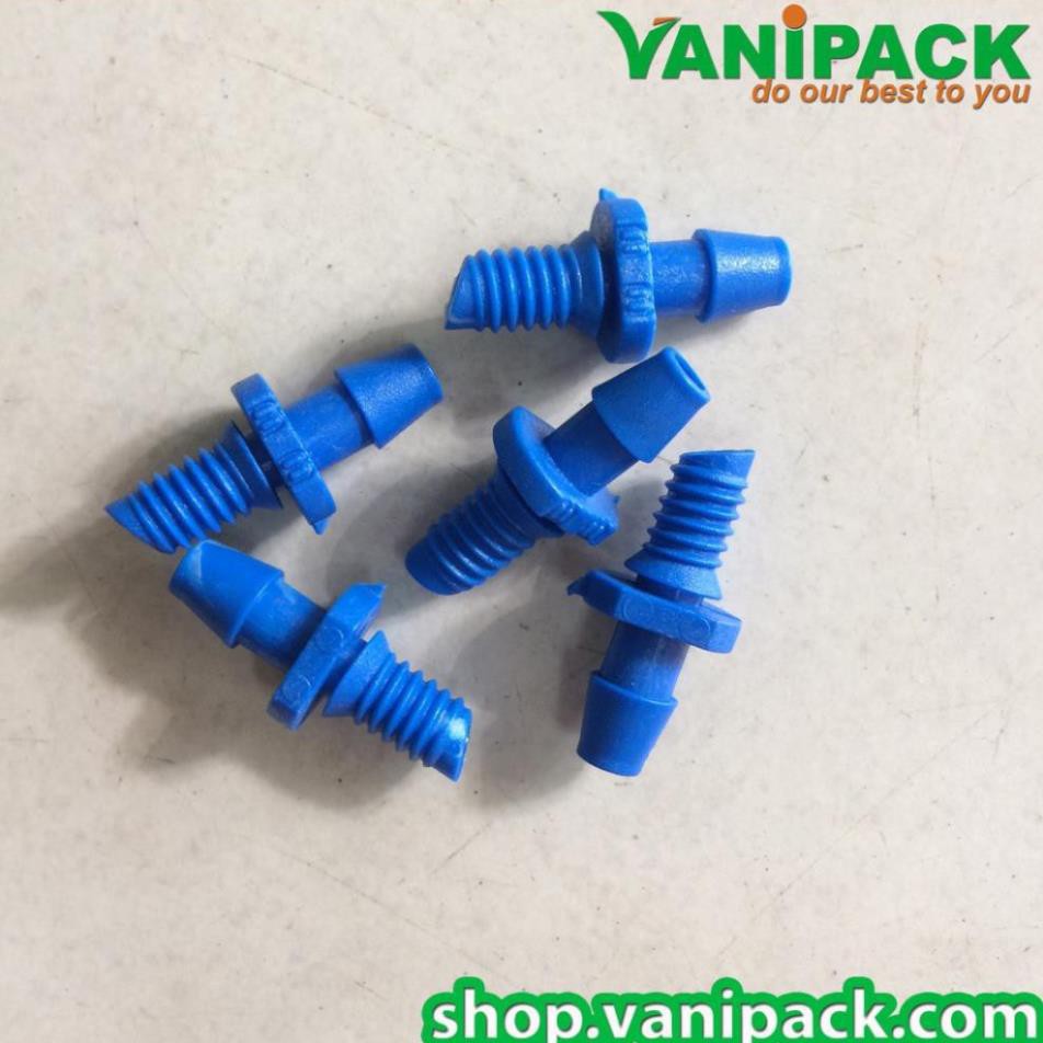Nối ống nhựa 5mm 1 đầu ren 1 đầu khấc, dung làm khởi thủy từ ống chính ra ống nhỏ (Bịch 100 cái)