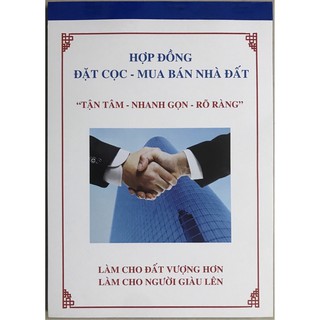 SỔ ĐẶT CỌC NHÀ ĐẤT 3 LIÊN 150 TỜ 50 BỘ PHÁP LÝ RÕ RÀNG