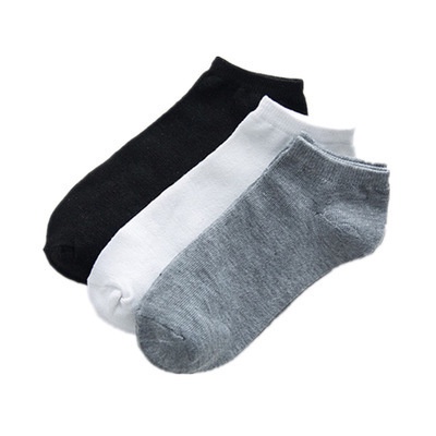 Tất nam ngắn cổ, 3 màu chất cotton chống hôi chân, kháng khuẩn cực tốt - Adam Man