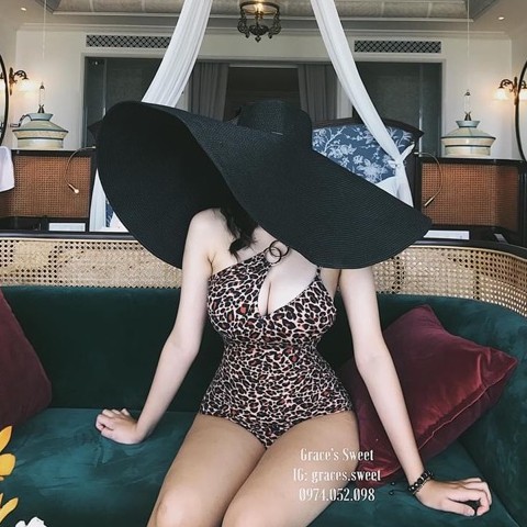 Bộ bơi bikini 1 mảnh liền khuy chéo | BigBuy360 - bigbuy360.vn