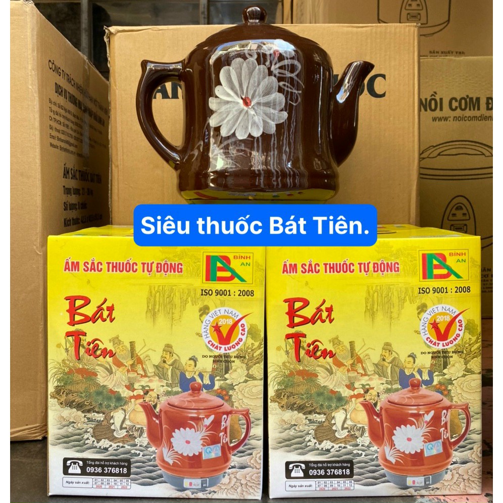 Ấm siêu sắc thuốc 3.2L Bát Tiên❤️GIÁ TỐT❤️Ấm sắc thuốc thuốc bắc,thuốc nam Bát Tiên hàng việt nam xuất khẩu Cao Cấp.