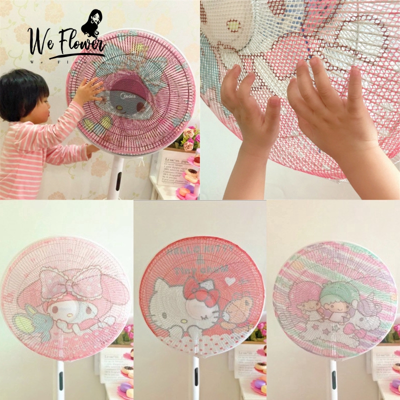 Tấm bọc quạt điện 53cm thiết kế hoạt hình bảo vệ ngón tay trẻ em | BigBuy360 - bigbuy360.vn