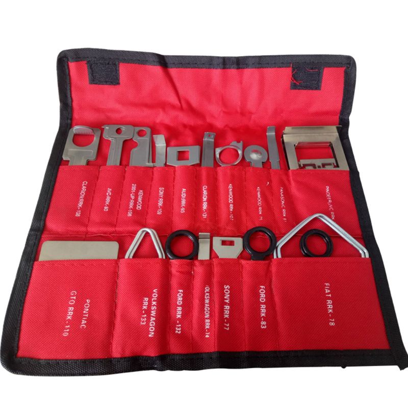 Bộ Dụng Cụ Tháo Gỡ Radio Cho Xe Hơi Kèm Túi Đựng Tiện Lợi